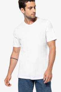 Image produit T-shirt bio col à bords francs manches courtes homme