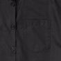 Russell Chemise en Popeline Polyester/Coton classique courtes allongées Femme black