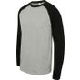 SF Clothing Men´s long sleeved baseball T heather_grey/black
