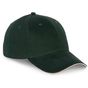 K-up Casquette sandwich contrasté - 6 panneaux forest_green/beige