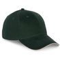 k-up Casquette sandwich contrasté - 6 panneaux forest_green/beige