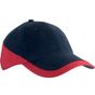 K-up Racing - casquette bicolore 6 panneaux navy/red