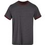 Build Your Brand Basic Men's Ringer Tee charcoal/cherry