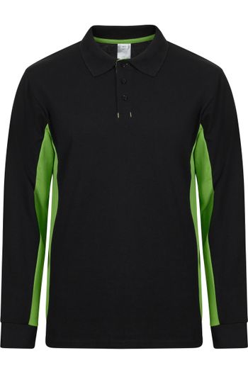 Image produit Polo bicolore manches longues