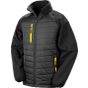 Result Compass Padded Softshell Jacket black/yellow