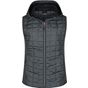 James&Nicholson Ladies´ Knitted Hybrid Vest grey_melange/anthracite_melange