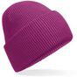 Beechfield Bonnet classique à large revers et pinces invisibles festival_fuchsia
