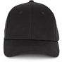 K-up Casquette en coton recyclé - 6 panneaux black