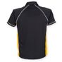 finden-&-hales Men's Piped Performance Polo black/amber/white