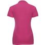 Russell Ladies' stretch polo fuchsia