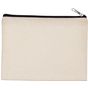 Kimood Pochette en coton canvas - modèle moyen natural/black