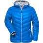 James&Nicholson Ladies' Down Jacket blue/silver