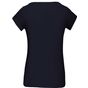 kariban t-shirt col bateau manches courtes femme navy