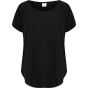 Tombo Scoop neck tee black