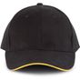 K-up Orlando - Casquette 6 panneaux black/yellow