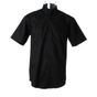 kustom kit Corporate Oxford Shirt black