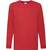 fruit of the loom Long Sleeve Valueweight T Kids - rouge - 9/11ans