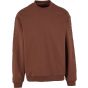 Build Your Brand Loose Fit Sweatshirt Chocolate brown