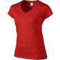 Gildan Softstyle® Women's V-Neck T-Shirt red