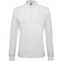 Asquith & Fox Polo coupe classique à manches longues homme white