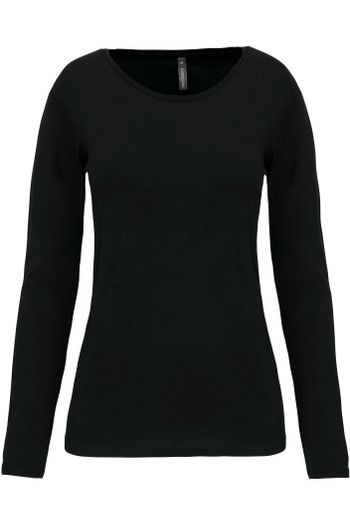 Image produit T-shirt col rond manches longues femme