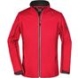 James&Nicholson Ladies´ Zip-Off Softshell Jacket red/black