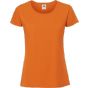 fruit of the loom Ladies Iconic 195 ringspun premium T - orange - XS