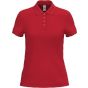 iDeal Basic Brand Polo piqué femme 180 ideal_red