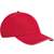 Beechfield Casquette classique 5 panneaux en coton biologique EarthAware  - visière sandwich classic_red/white