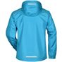 James&Nicholson Men´s Rain Jacket turquoise/iron_grey