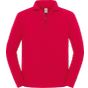 fruit of the loom Iconic Premium Zip Neck Sweat red