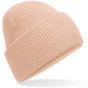 Beechfield Bonnet classique à large revers et pinces invisibles peach