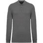 Kariban Polo piqué manches longues Bio180 homme grey_heather