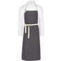 SG Accessories - Bistro Santorini - Contrasted Bib Apron with Pocket grey