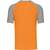 kariban Baseball - T-shirt bicolore manches courtes orange/light_grey