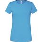 fruit of the loom Ladies Iconic 195 Ringspun Premium T azure_blue
