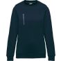 WK Designed To Work Sweat-shirt Day To Day zip poche contrastée unisexe navy/silver