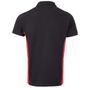 Velilla Polo bicolore manches courtes black/red