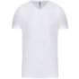 Kariban T-shirt manches courtes col V homme white