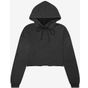 Bella Women's cropped fleece hoodie dark_grey_heather