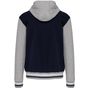 Kariban Blouson Teddy à capuche Unisexe navy/oxford_grey/white