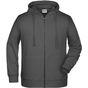 James&Nicholson Men´s Zip-Hoody graphite