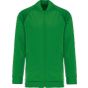 ProAct Veste de survêtement zippée avec liseré unisexe green