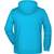 James&Nicholson Men´s Zip-Hoody turquoise