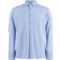 Kustom Kit Tailored Fit Pique Shirt Long Sleeve Light heather blue