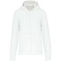 Kariban Sweat-shirt à capuche écoresponsable à fermeture zippée homme white
