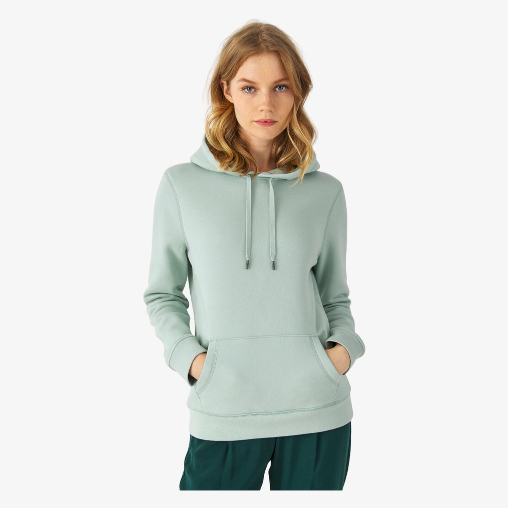 Sudadera Mujer Capucha Cremallera Queen B&C - Ecamisetas