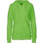 Neutral Ladies Zip Hoodie lime