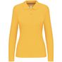 Kariban Polo manches longues femme yellow