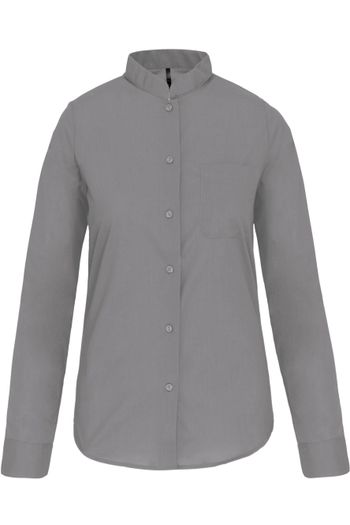 Image produit Chemise col mao manches longues femme